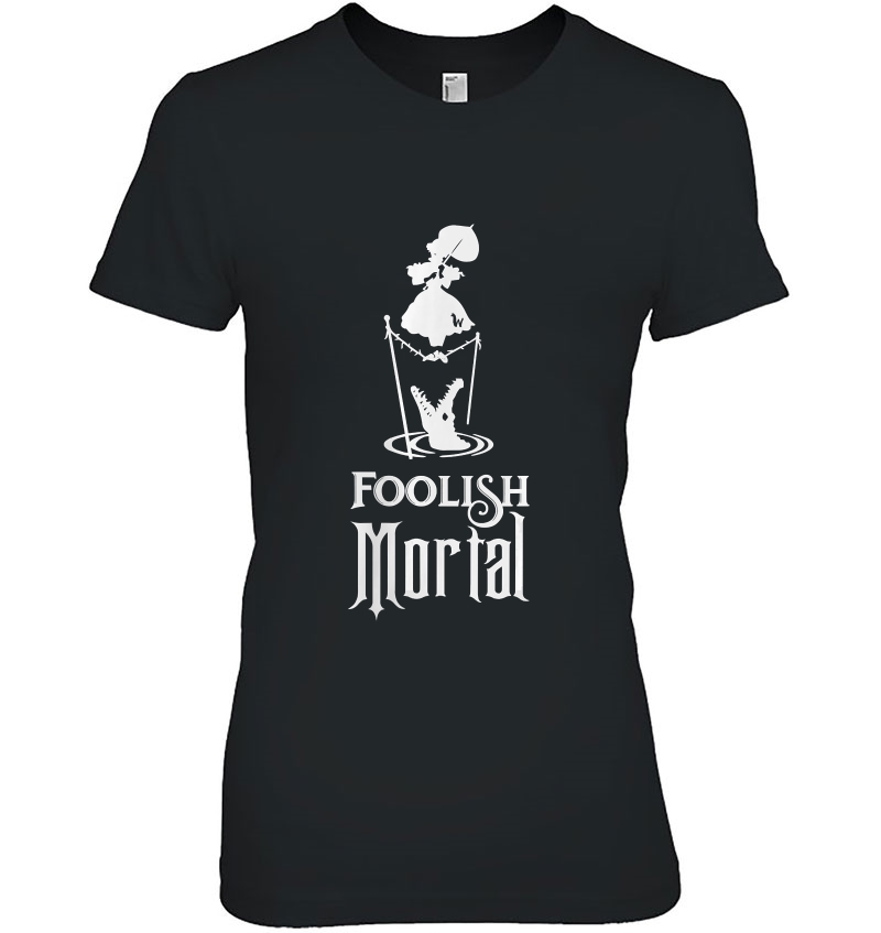 Womens Foolish Mortals Haunted Elevator Speech Tee V-Neck Hoodie