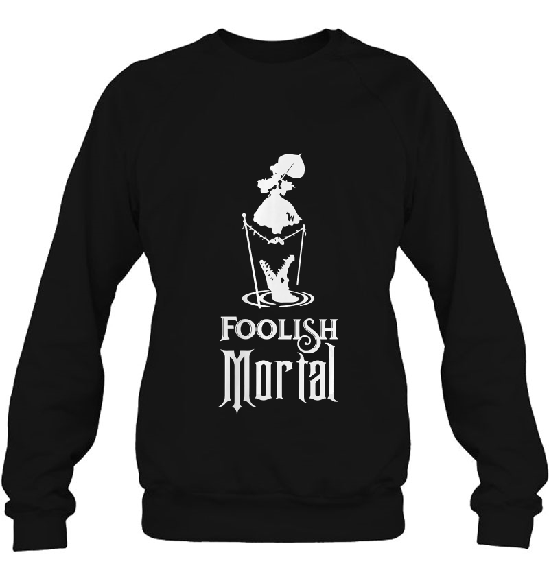 Womens Foolish Mortals Haunted Elevator Speech Tee V-Neck Mugs