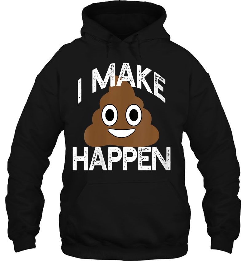 Womens I Make Poop Happen Poo Pile Funny Emoji Gift Meme V-Neck Mugs