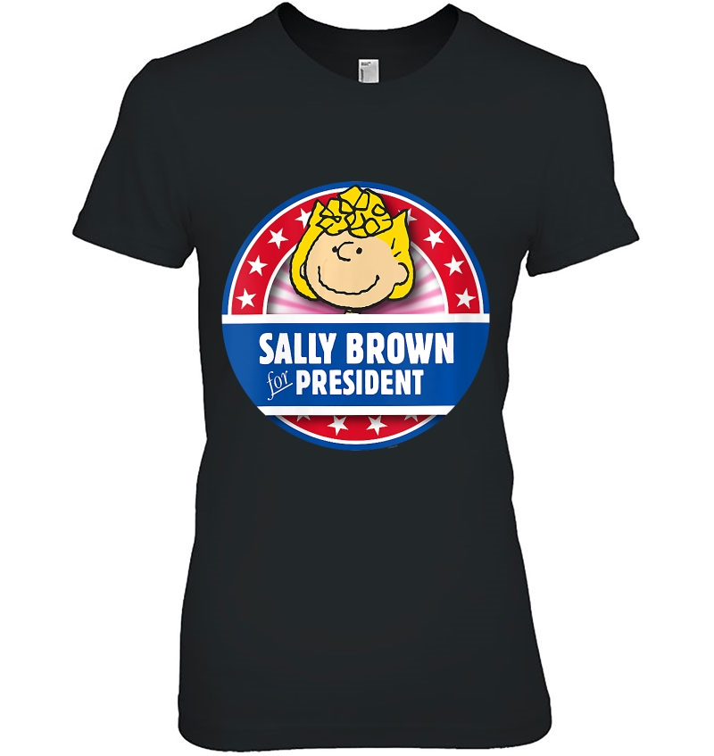 Womens Peanuts Sally Brown For President V-Neck Hoodie