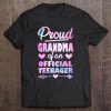 Womens Proud Grandma Of An Official Teenager 13Th Birthday Shirt Tee