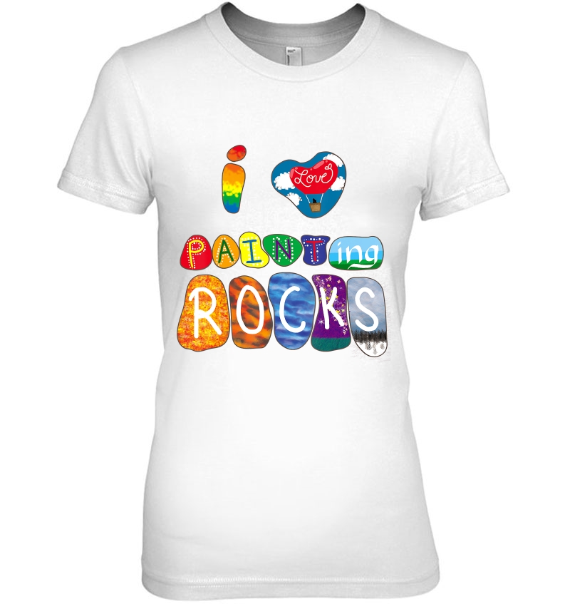 I Love Painting Rocks Cute Rock Painter Artist Hoodie