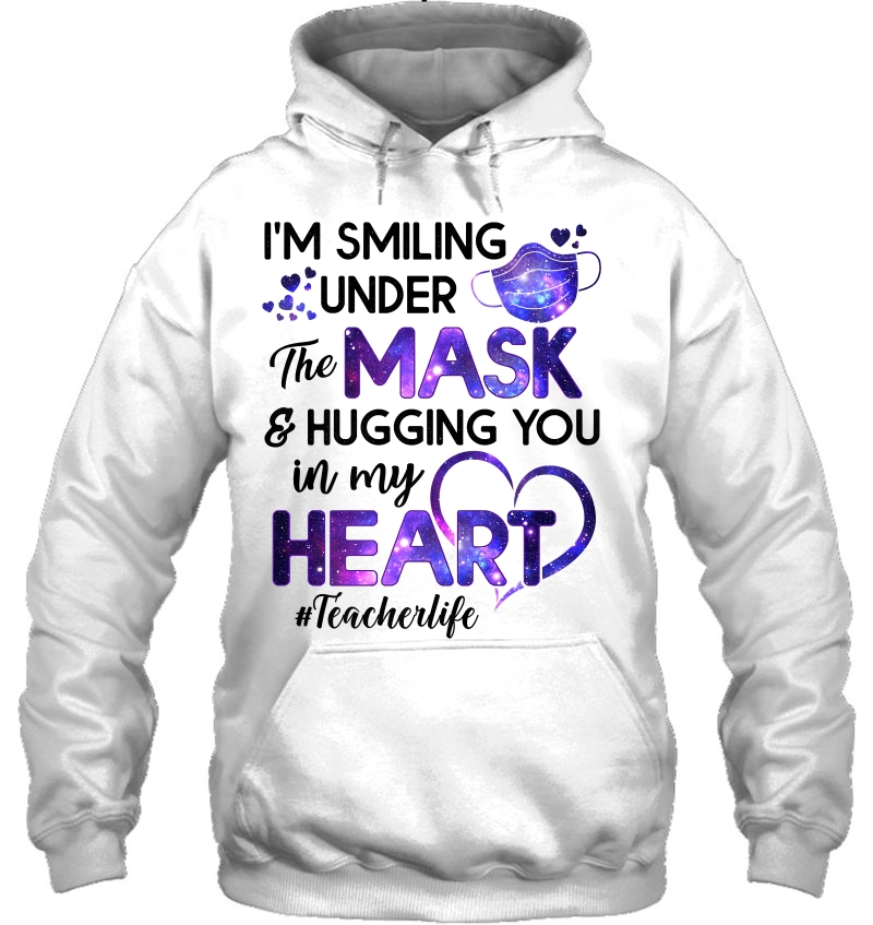 I'm Smiling Under The Mask And Hugging You In My Heart Premium Mugs