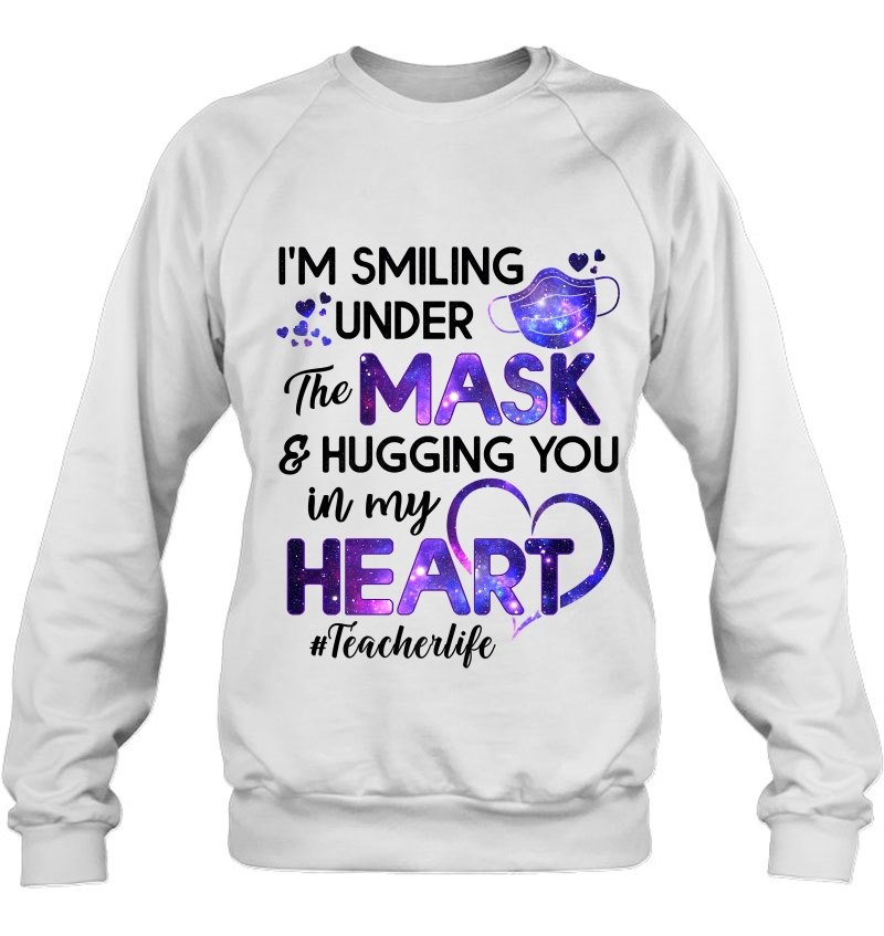 I'm Smiling Under The Mask And Hugging You In My Heart Premium Mugs