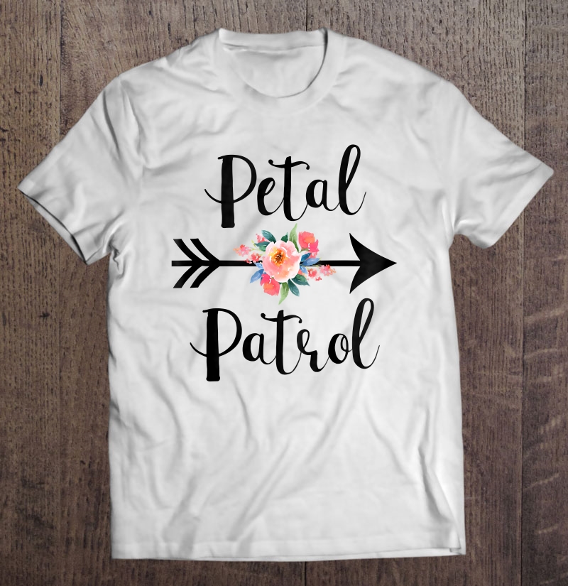 Kids Petal Patrol Flower Girl Shirt - Cute Bridal Party S Shirt