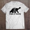 Life Is Good Take It Slow Men Women Funny Turtle Tank Top Tee