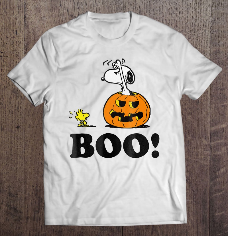 Peanuts Halloween Snoopy Woodstock Boo! Shirt