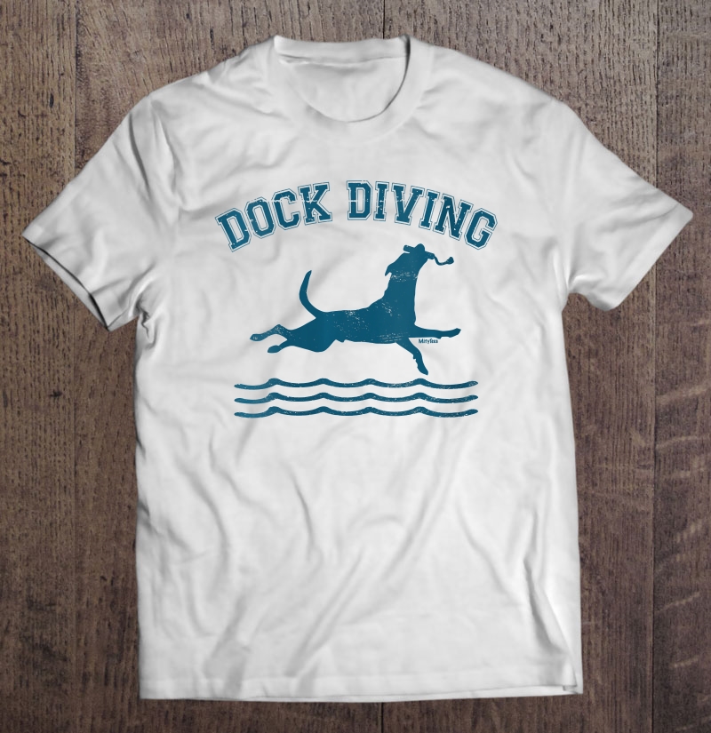 Womens Canine Agility - Dog Sports - Dock Diving V-Neck Shirt