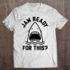 Womens Jaw Ready For This Shark Mouth V-Neck Tee