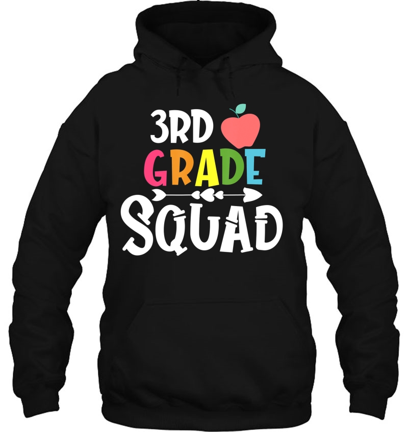 3Rd Grade Squad First Day Of 3Rd Grade Gift For Teacher Hoodie