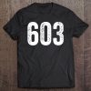 603 Distressed New Hampshire Area Code Tee