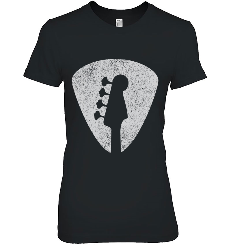 Bass Player Guitar Pick Ladies Tee