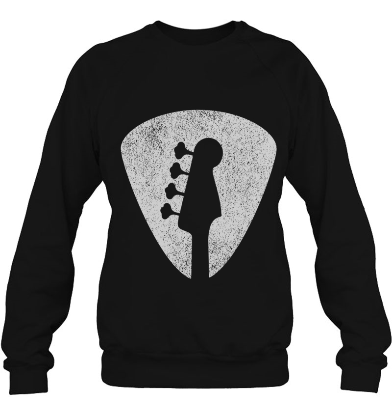 Bass Player Guitar Pick Sweatshirt