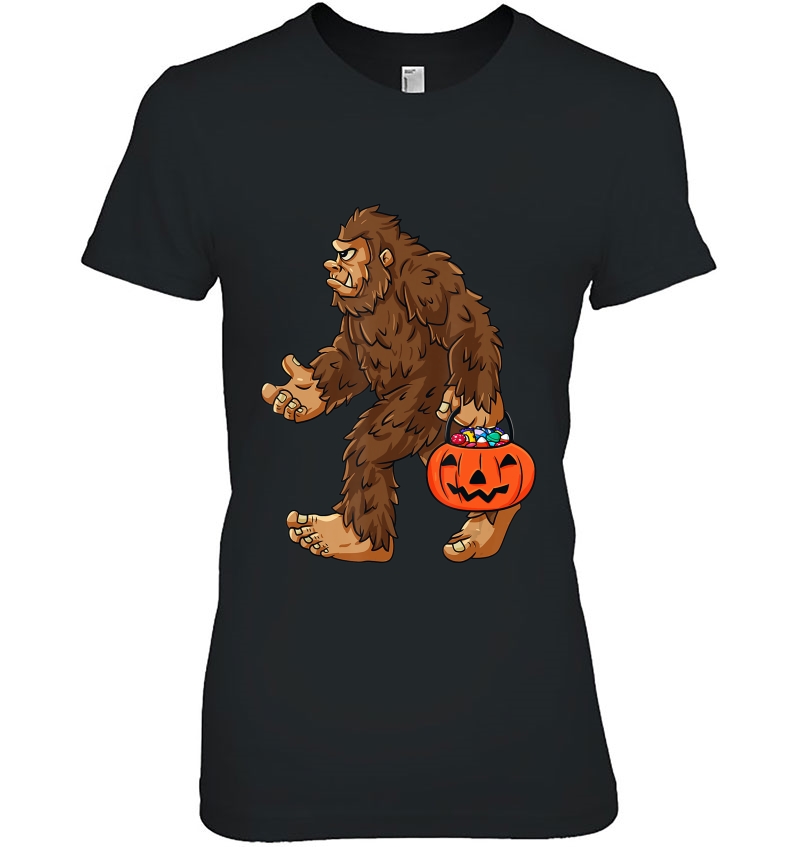 Bigfoot Jack O Lantern Funny Halloween Boys Kids Sasquatch Hoodie