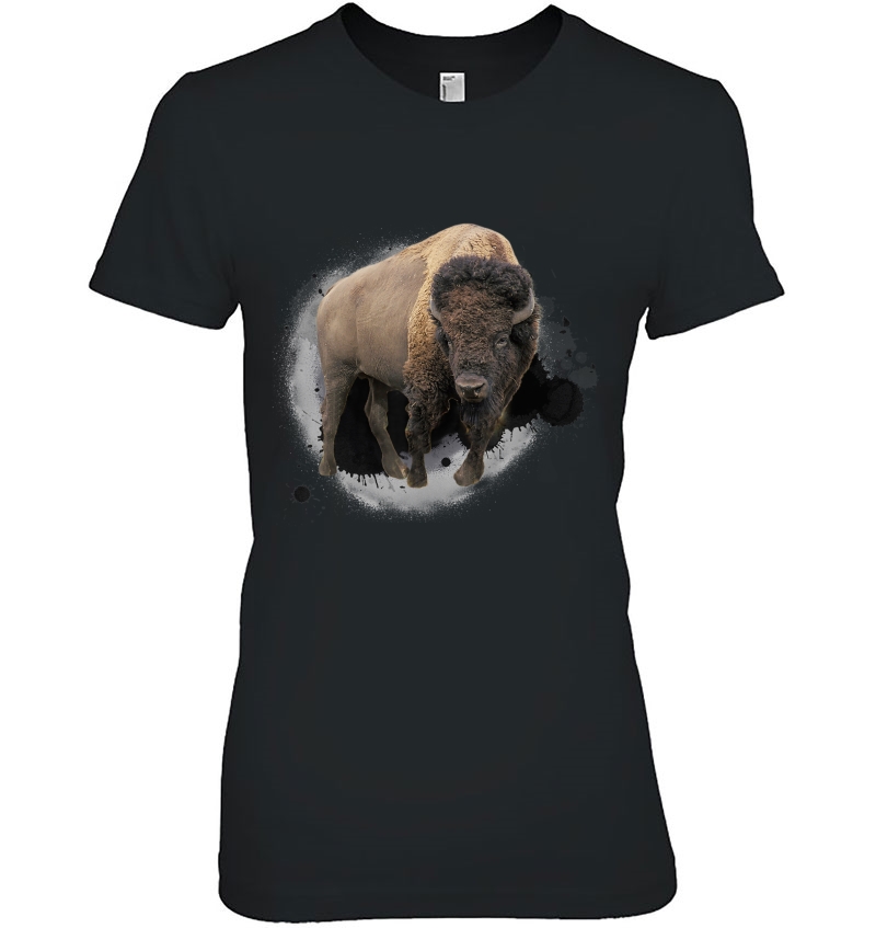 Bison Buffalo Cattle Design Illustration Gift Hoodie