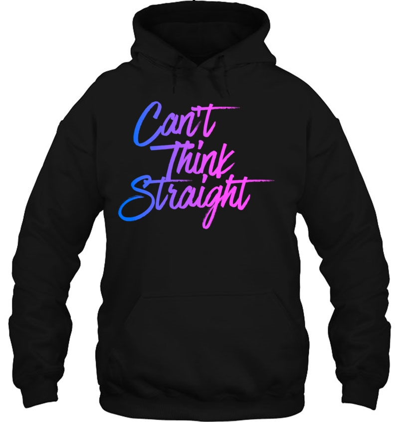 Can't Think Straight Funny Bisexual Awareness Humor Gift Pullover Mugs