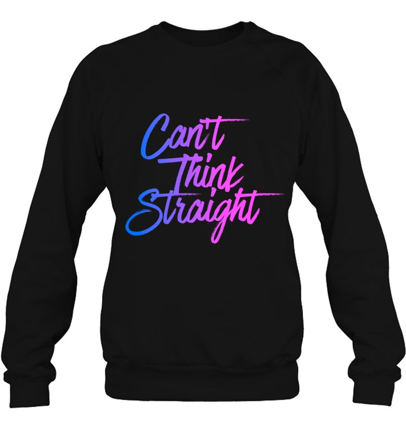 Can't Think Straight Funny Bisexual Awareness Humor Gift Pullover Mugs