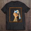 Cat With A Pearl Earring Art Parody Tee