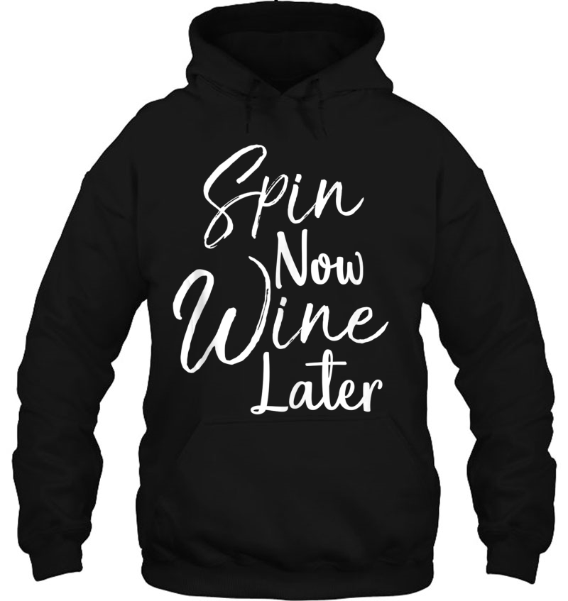 Cute Workout Gift For Spinning Class Spin Now Wine Later Tank Top Mugs