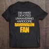 Die Hard Devoted Unwavering Hardcore Bandwagon Fan - Gold Tee