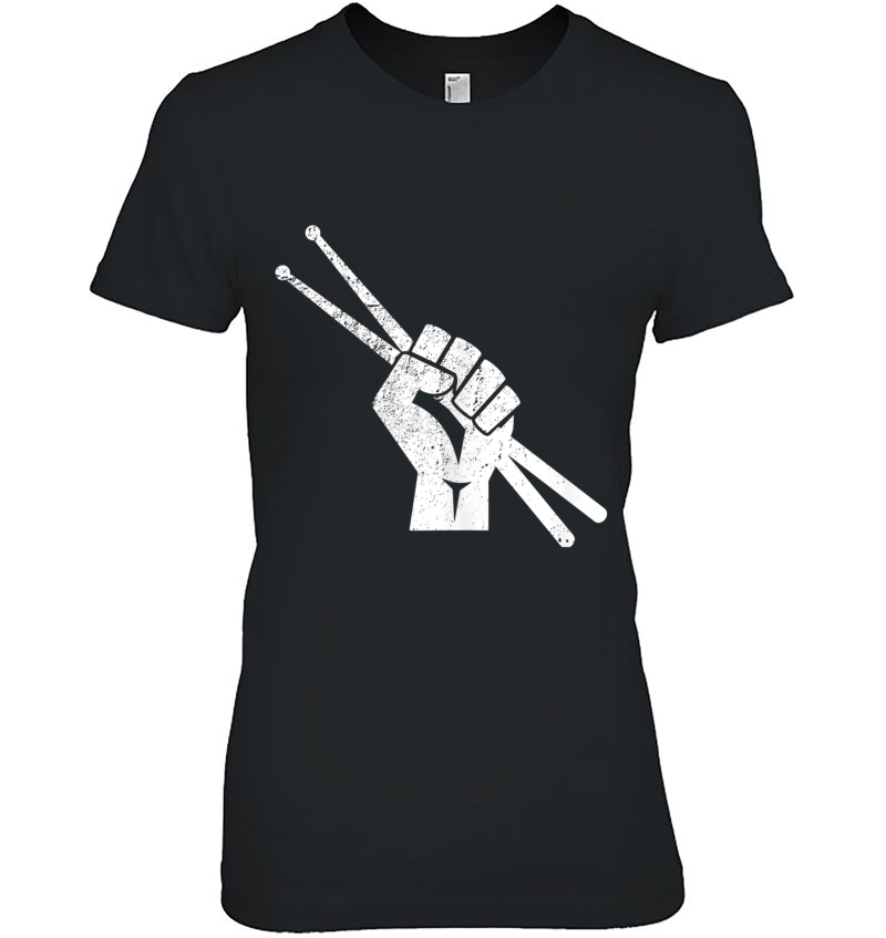 Drummer - Drum Sticks Rock Music Drumming Gift Tank Top Ladies Tee