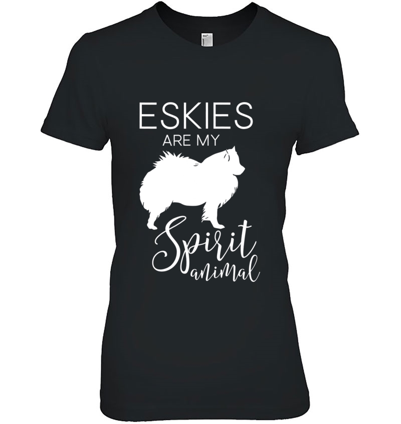 Eskie American Eskimo Dog Spirit Animal J000267 Ver2 Ladies Tee