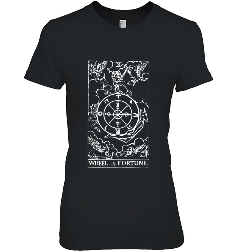 Fortune (The Wheel) Tarot Card - Vintage Design Ladies Tee