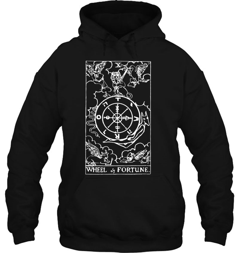 Fortune (The Wheel) Tarot Card - Vintage Design Hoodie