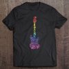 Gay Pride Rainbow Skulls Guitar Music Tee