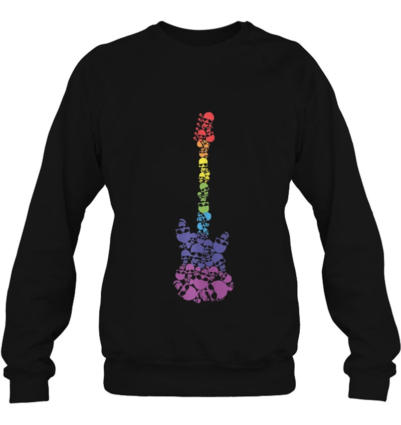 Gay Pride Rainbow Skulls Guitar Music Mugs