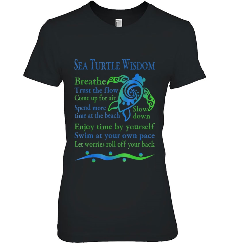 Green Sea Turtle Hawaiian Honu Wisdom Hoodie