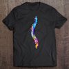 Human Spine Vertebral Column Anatomy Watercolor Art Tee