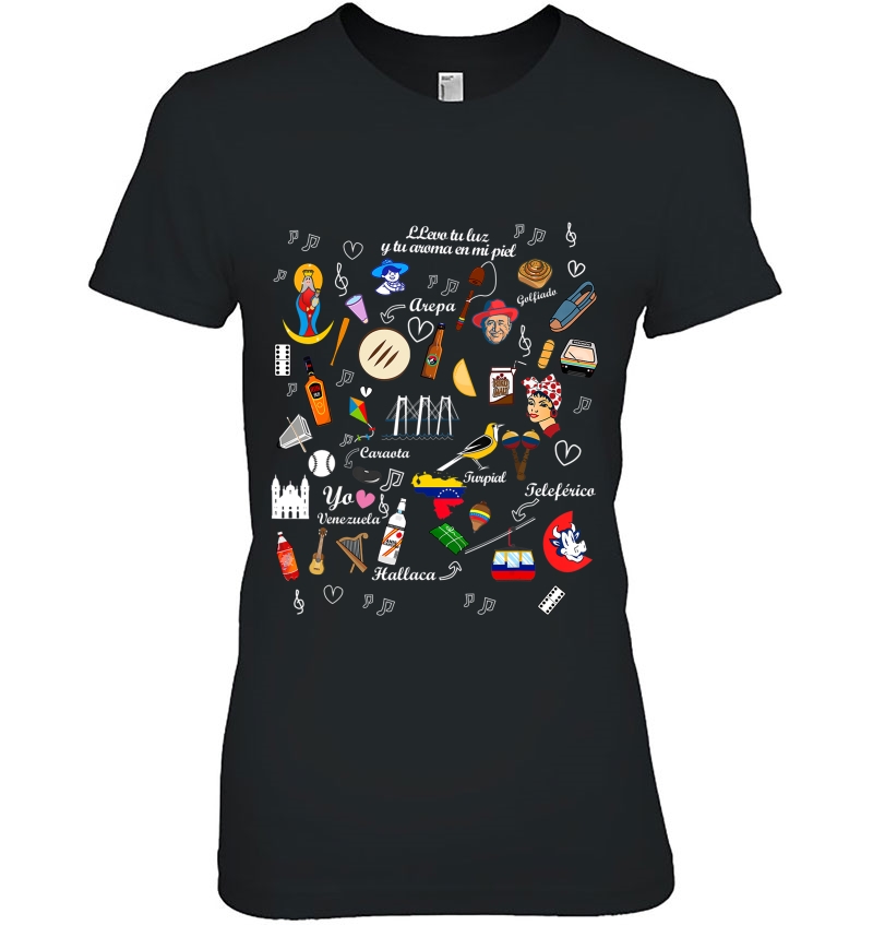 I Am A Proud Venezuelan Tee Black Ladies Tee