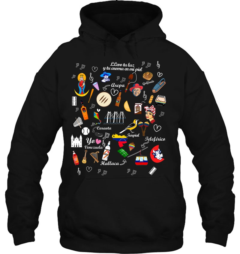 I Am A Proud Venezuelan Tee Black Hoodie