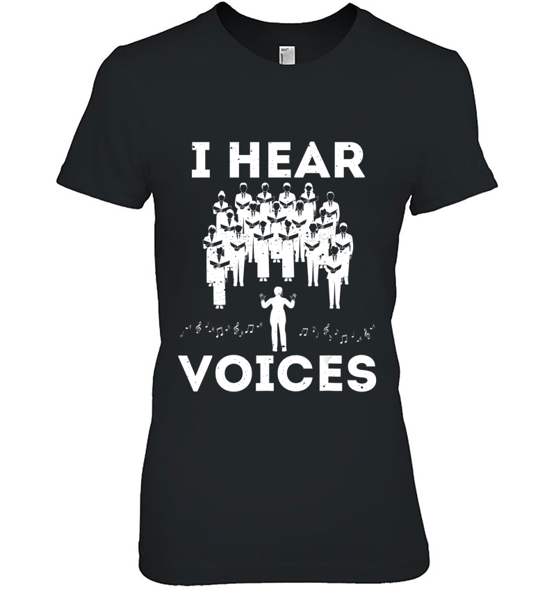 I Hear Voices Choir Director Singing Funny Chorister Music Hoodie