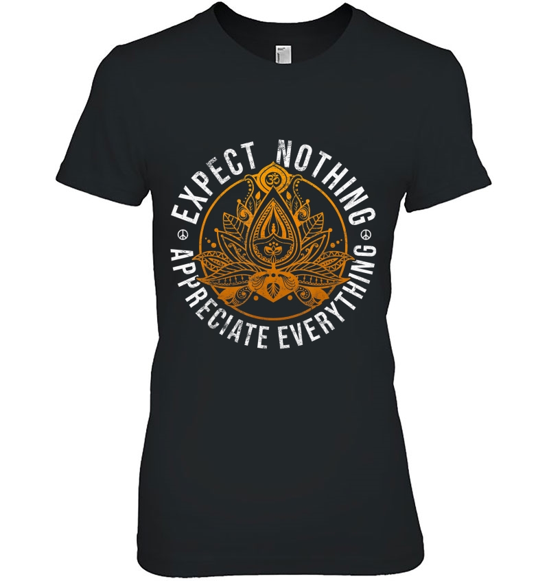 Lotus Yoga Quote For Women Men Zen Mindfulness Buddha Saying Ladies Tee
