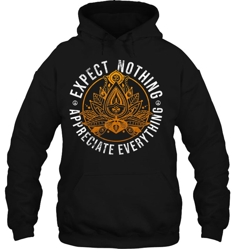 Lotus Yoga Quote For Women Men Zen Mindfulness Buddha Saying Hoodie