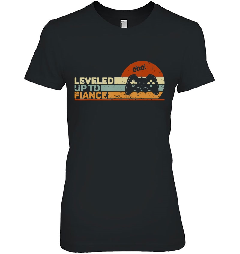 Mens Leveled Up To Fiance 2020 Promoted To Fiance Vintage Ladies Tee