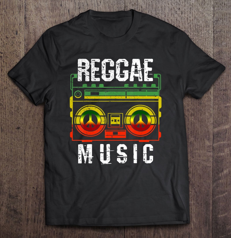 Mens Reggae Music Peace One Love Rasta African Roots Shirt