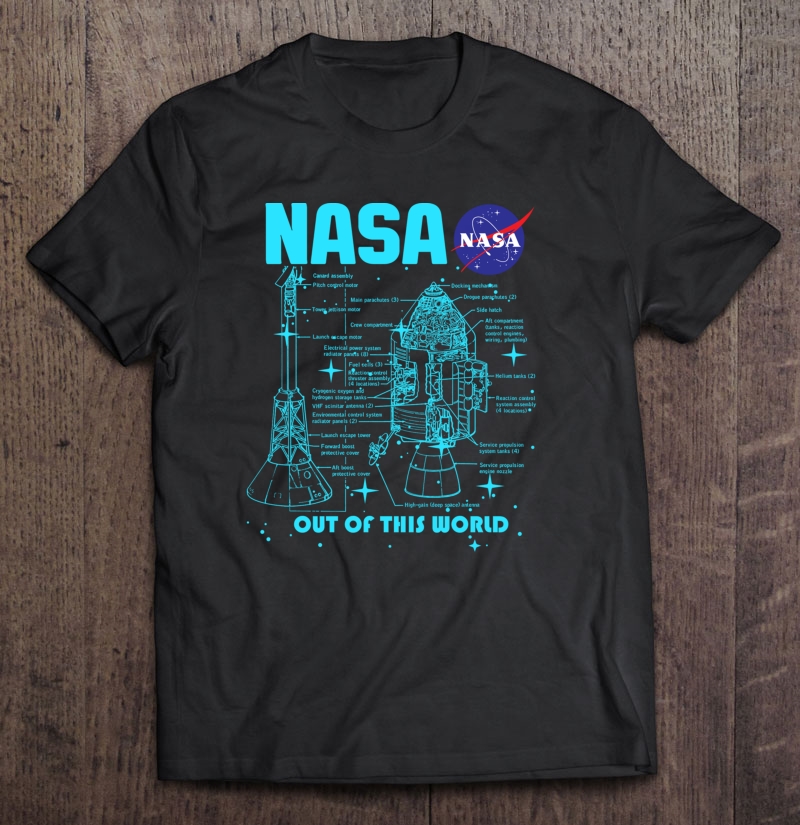 Nasa Module Schematics Graphic Shirt