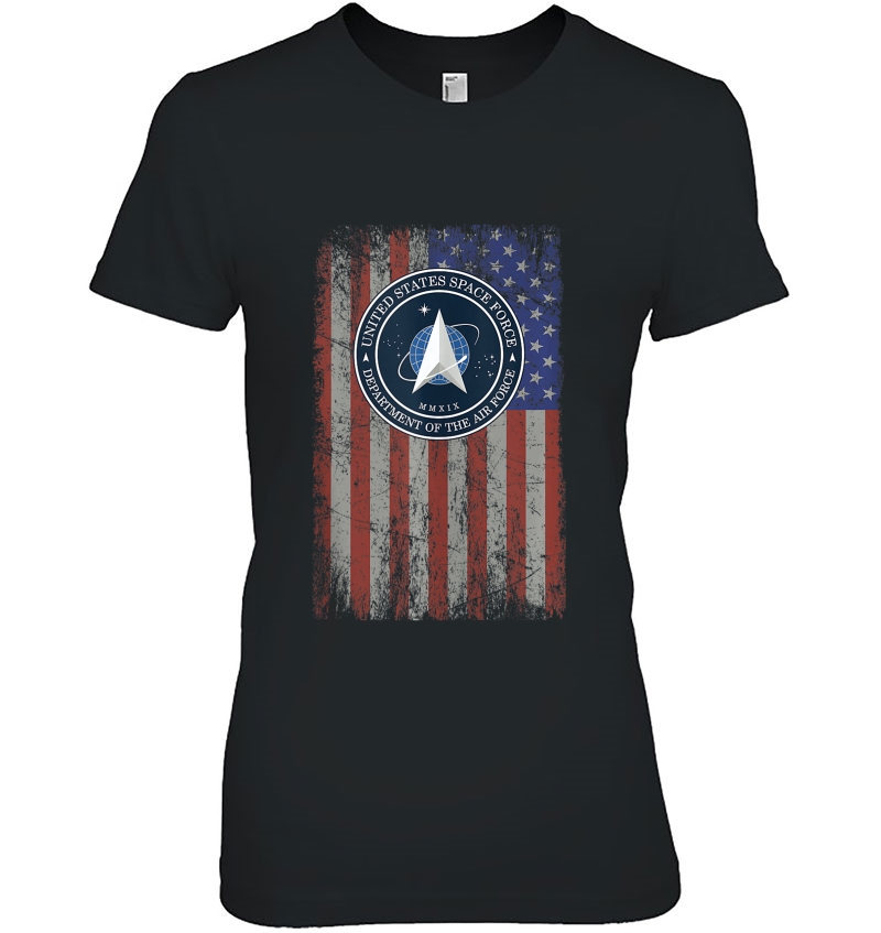 New Space Force Ussf Logo Us American Flag Tank Top Hoodie