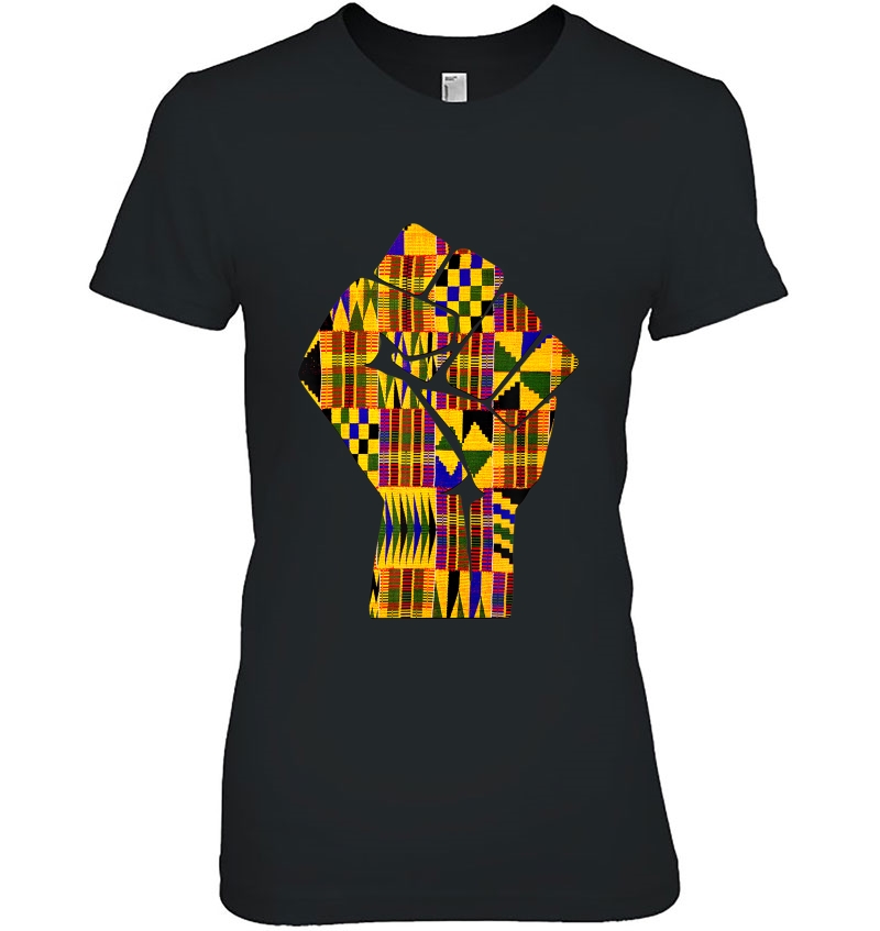 Oheneba Melanin Kente Fist Design Black History Hoodie