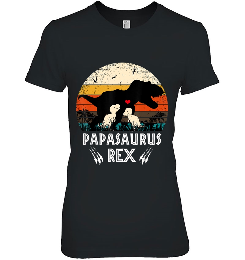 Papasaurus T-Rex Papa Saurus Dinosaur Men Dad Daddy Hoodie