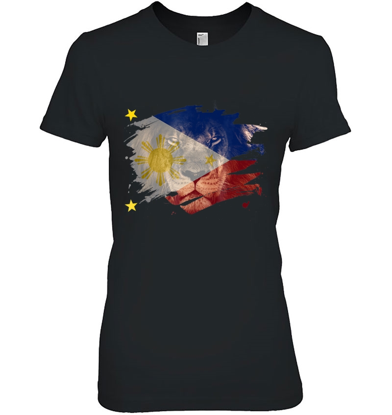 Philippines Flag & African Lion - Filipino Pride Ladies Tee