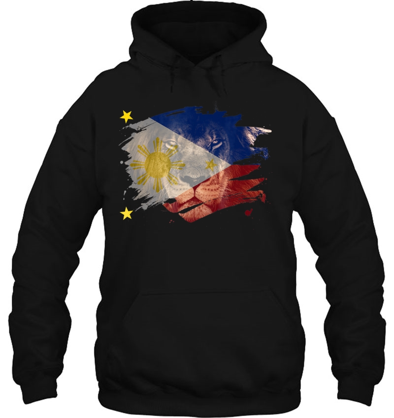 Philippines Flag & African Lion - Filipino Pride Hoodie