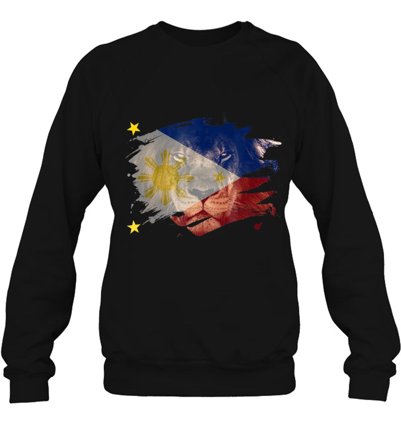 Philippines Flag & African Lion - Filipino Pride Sweatshirt
