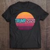 Pro Trump 2020 Retro Sunset Vaporwave Donald For President Tee