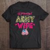 Proud Army Wife - Camo Us Flag Dog Tags Military Spouse Gift Tee