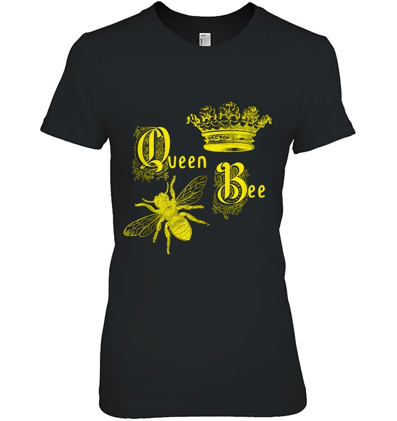 Queen Bee Vintage Crown Portrait Tank Top Hoodie