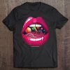 Rave Universe In Red Lips Mouth Trippy & Psychedelic Tee